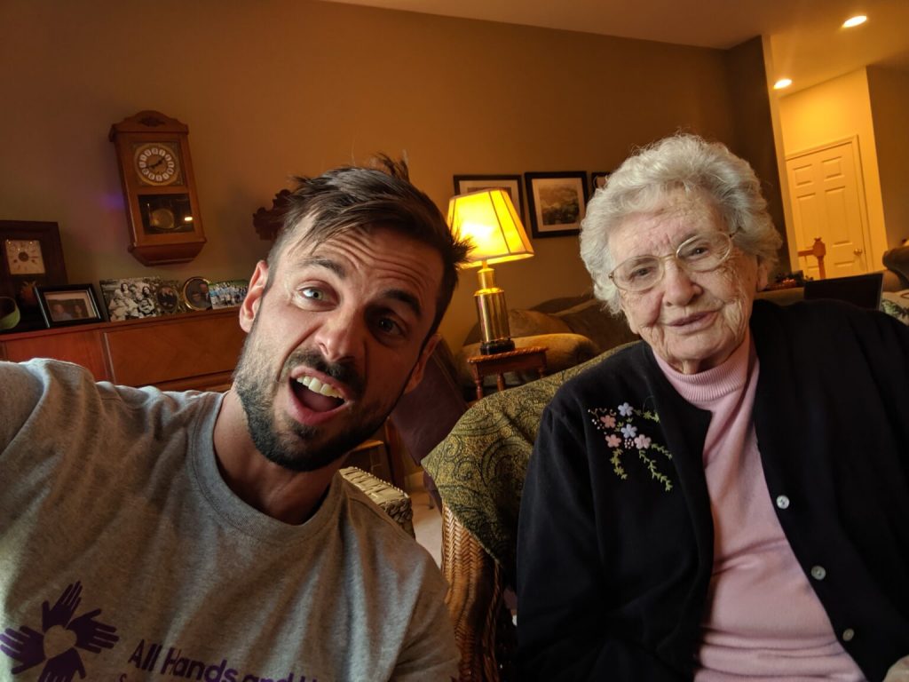 Matt and his grandmother