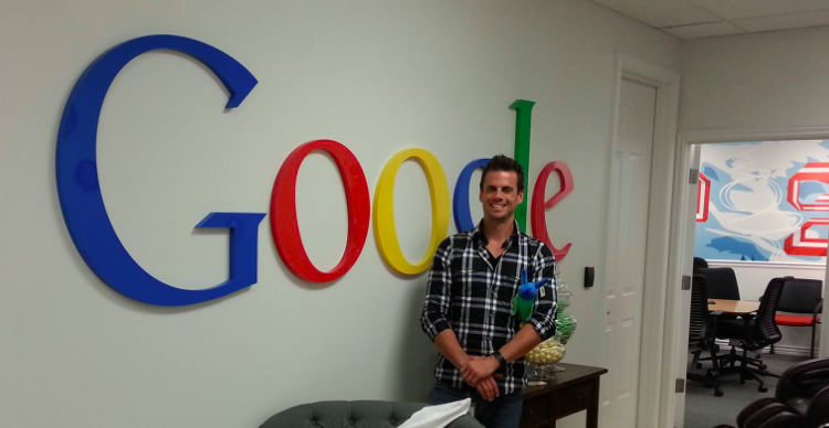 Standing in Google Office
